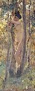 Jeune femme nue dans un sous-bois, Julius LeBlanc Stewart